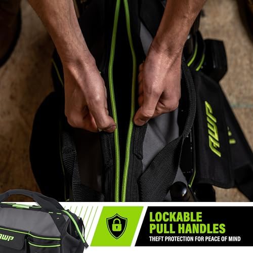 AWP Tool Bags, Premium Tool Bag, Black, Durable Tool Tote, for Professionals and Contractors - Image 5