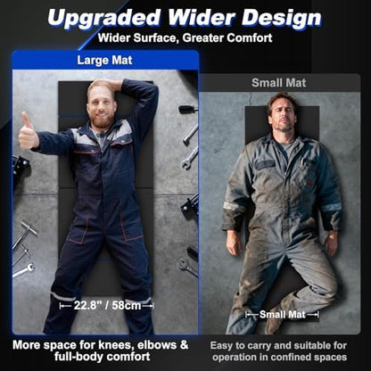 22.8" Wide Mechanic Mat Foldable EVA Kneeling Pad with Magnetic Tool Slots - Image 2