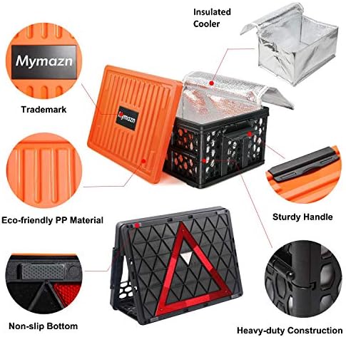 Mymazn Trunk Crate Organizer with Cooler for Car - Image 4