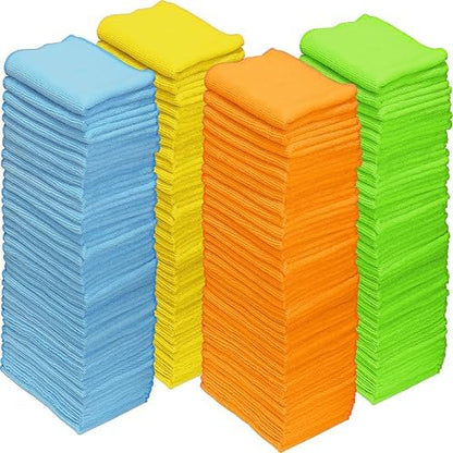 Simple Houseware 12" x 16" Microfiber Cleaning Cloth 150 Pack, 4 Colors by SimpleHouseware