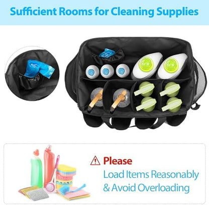 HODRANT Extra-Large Cleaning Caddy with Handles & Multi Pockets - Image 2