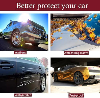Indoor Car Cover Replace for Corvette C7 2014–2019 Custom-fit Form-Fitting Breathable Stretch Dust-Proof Car Cover for Underground Garage, Car Show（Black+Red） - Image 6