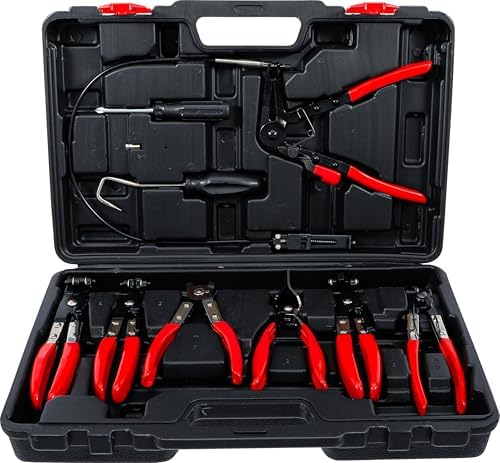 Kraftmann 421 | Hose Clamp Pliers Set | 10 pcs. by BGS+Do+it+yourself