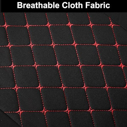 YGL Breathble Car Seat Covers Front Set, Washable Seat Covers for Cars, Premium Cloth Car Seat Protectors, Interior Covers for Cars, Sedan Van Truck SUV(Black/Red) - Image 3