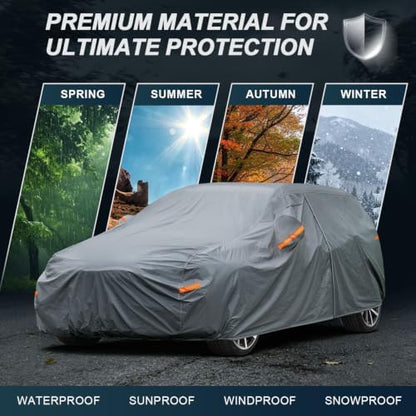 GUNHYI 16 Layers Hatchback Car Cover Waterproof All Weather Heavy Duty - Image 6