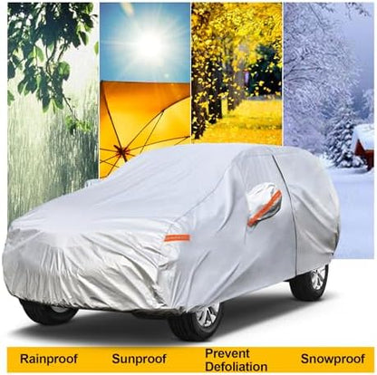 Kayme Car Cover Waterproof All Weather Fit SUV (191 to 200 Inch) H6 - Image 5
