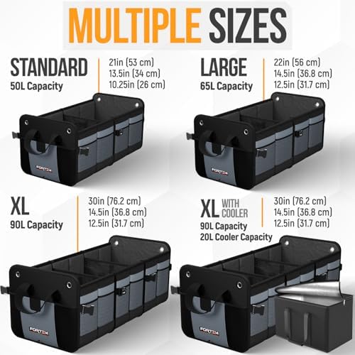 FORTEM Trunk Organizer - Collapsible Car Organizer & Storage Bag for SUVs - Image 4