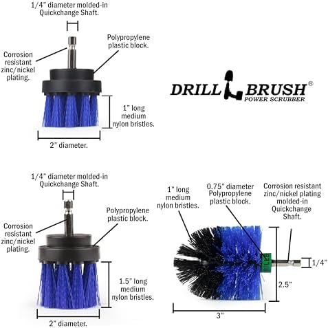 5 Piece Spin Brush Pool Cleaning Kit - Pool Accessories - Cleaning Supplies - Image 5