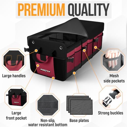 FORTEM Trunk Organizer - Collapsible Car Organizer & Storage Bag for SUVs - Image 2