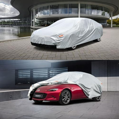 GUNHYI Waterproof 6-Layer Coupe&Sports Car Cover(Length Up to 163 Inches) - Image 6