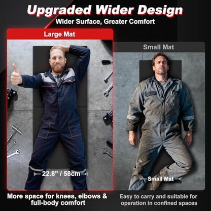 22.8" Wide Mechanic Mat Foldable EVA Kneeling Pad with Magnetic Tool Slots - Image 2