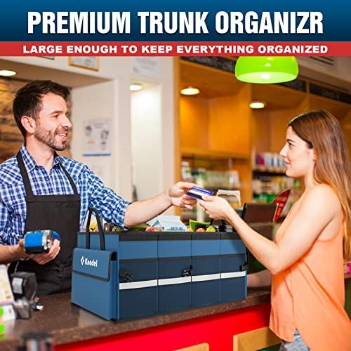 K KNODEL Trunk Organizer with Lid for Car, SUV, and Truck (Medium, Blue) - Image 5