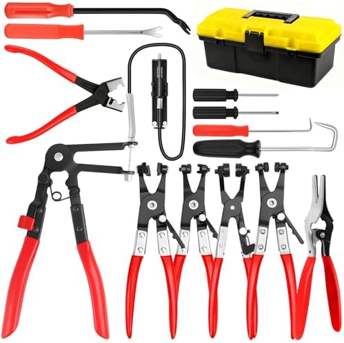 13 PCS Hose Clamp Pliers Set for Coolant Radiator Heater/Water Hose by QLOUNI