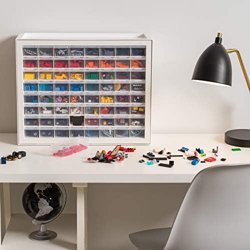 IRIS USA 64-Drawer Screw Organizer, Hardware Storage, Made in USA, White - Image 5