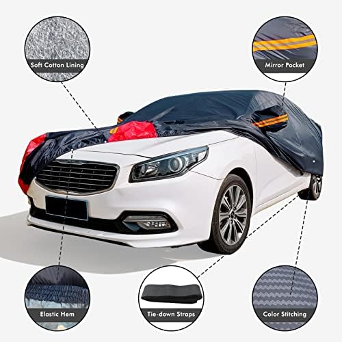 Car Cover Waterproof All Weather for Sedan (190-195 inch) - Image 3