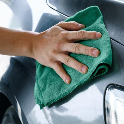 Microfiber Cleaning Cloths (Value Pack of 36) Size 16" x 16" Large, Highly Absorbent Cleaning Rags, Lint Free Towels, Reusable and Washable, Microfiber Towels for Cars - Image 4