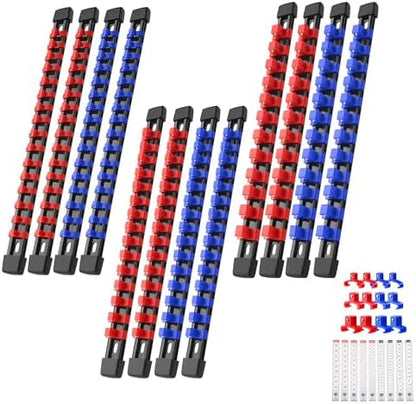 Reniteco 12-Pack Socket Organizer Set, 1/4" x 64 3/8" x 60 1/2" x 48 Clips by Reniteco