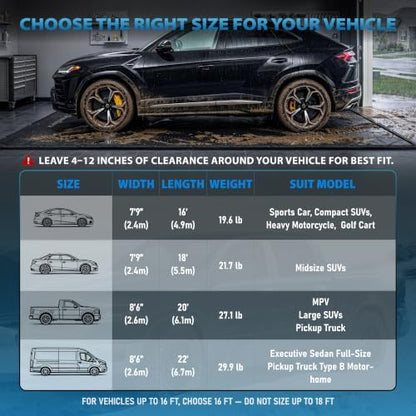 8'6" x 22' Garage Floor Mat, 610GSM PVC Containment Mat for Cars - Image 5