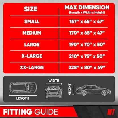 MotorTrend Custom Fit Car Cover for Telsa Model S, All-Weather Protection for Cars Trucks & SUVs, UV Resistant Waterproof Scratch-Resistant, Vehicle Cover for Outdoor & Indoor - Image 7