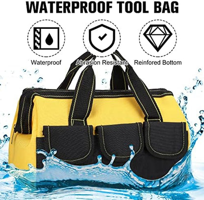 Sanwuta 3 Pack 13 Inch Tool Bags, Classic, Yellow - Image 4