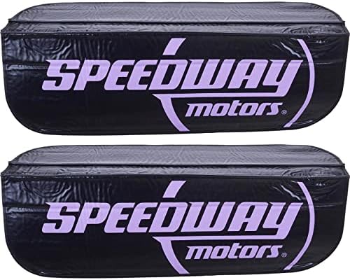 Speedway Motors Fender Cover Set with Purple Logo, Pair of Protective Fender Mats for Car Maintenance, Non-Slip Surface Protects Paint from Scratches Grease and Tools by SpeedwayMotors