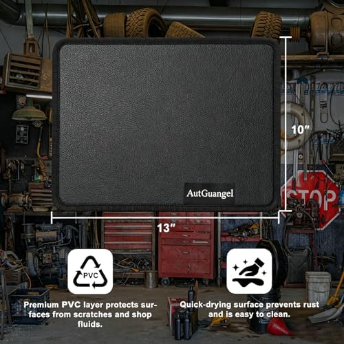 Flexible Magnetic Tool Mat & Holder for Mechanics, Professional Non-Slip 13"x10" Magnetic Pad for Tools, Heavy Duty Magnet Mat for Garage, Workshop & Auto Repair (Black) - Image 6