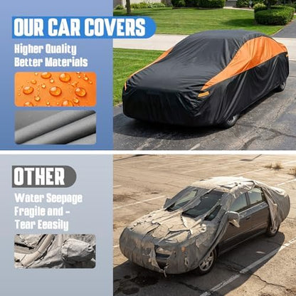 GUNHYI Waterproof Lightweight Sedan Full Car Cover Custom Fit Falcon - Image 5