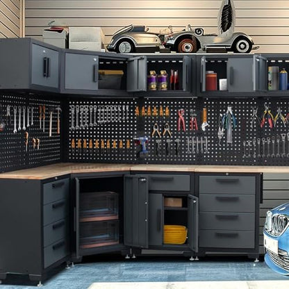 15PCS Corner Garage Storage Cabinet System - Image 2