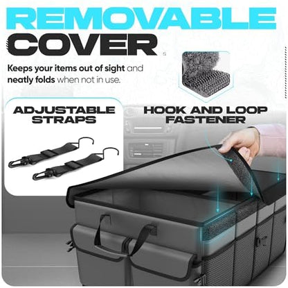 FORTEM Trunk Organizer - Foldable Car Organizer & Storage for SUVs & Trucks - Image 6