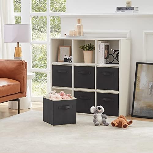 Lifewit Storage Cubes, 11 Inch Organizer Bins, 18L Black, 8 Packs - Image 6
