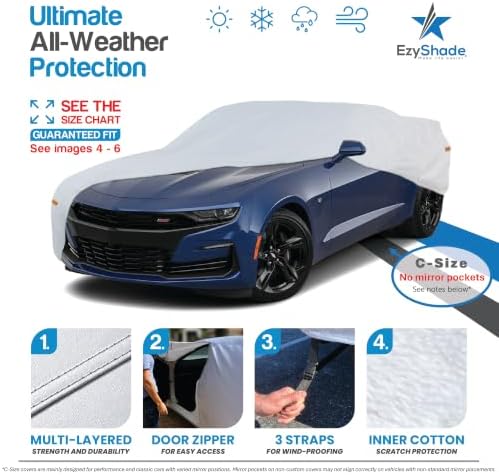 EzyShade Sports Car Cover Waterproof All Weather. See Size-Chart. Size C5 - Image 2