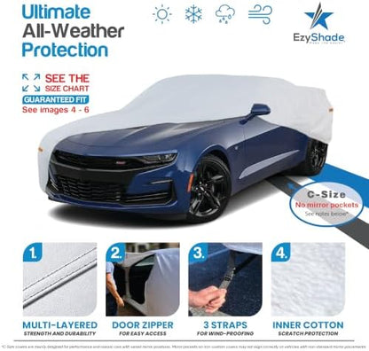 EzyShade Sports Car Cover Waterproof All Weather. See Size-Chart. Size C5 - Image 2