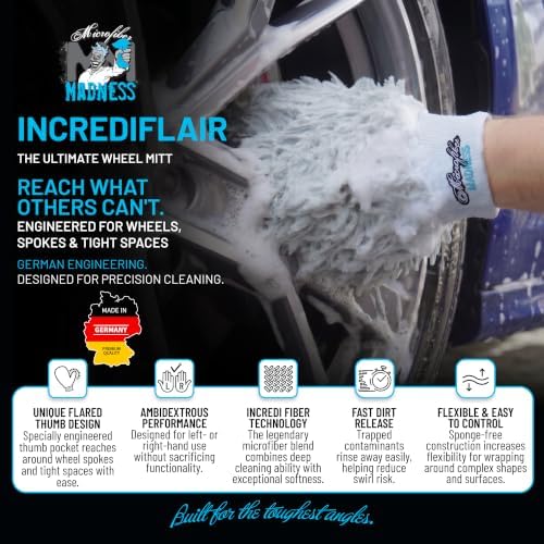 IncrediFlair Car Wash Mitt – Premium Microfiber Wash Mitt for Cars, Made in Germany, Scratch-Free Cleaning - Image 2