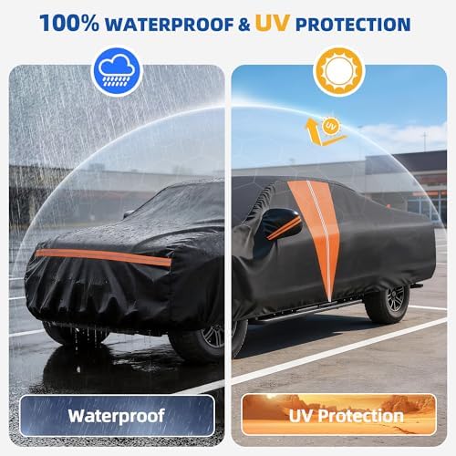 Heavy Duty Truck Cover Waterproof All Weather w Soft Cotton Lining - Image 2