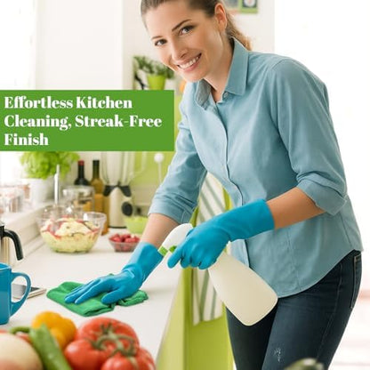 Nuenen Car Microfiber Clean Cloths, Green, 16 x 16 Inch, 60 Pcs - Image 4