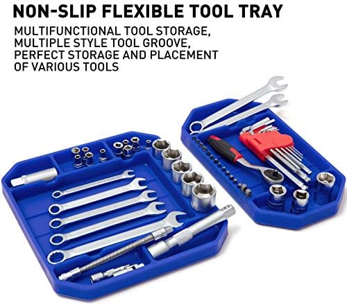 3pcs Large Non-Slip Flexible Silicone Tool Tray, Mechanic Tool Mat, Tool Organizer, Tool Storage, Tool Holder, Grip Mats, No Magnets, Christmas Day Gift for Men, Father’s Day Gift - Image 3
