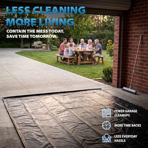 7'9" x 18' Garage Floor Mat, 610GSM PVC Containment Mat for Cars - Image 6
