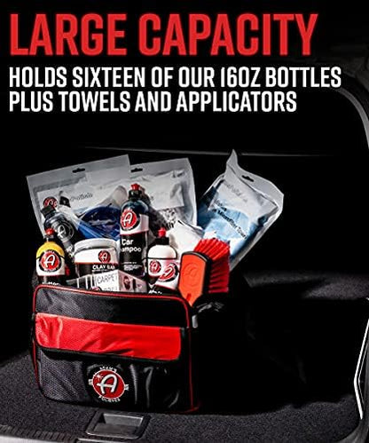 Adam's Polishes Foldable Trunk Organizer Bag - Car Box Organizer Storage For Detailing Products, Accessories, Cleaners, Air Fresheners, Microfiber Towels & More - Image 3