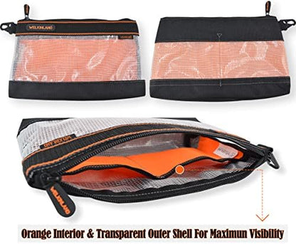 WELKINLAND Clear Tool Pouch, 4-Pack 12-Inch Zippered Tool Pouch - Image 3
