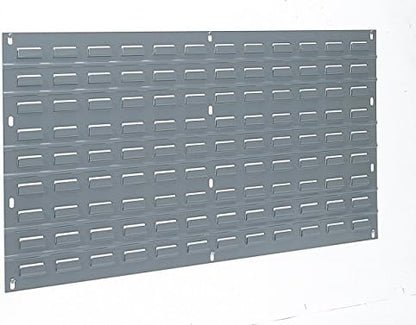 Akro-Mils 30136 Heavy Duty Wall Mount Garage Storage Steel Louvered Panel | Wall Storage Bin Hanging Organizer System for AkroBins, 36-Inch W x 19-Inch H, 4 Pack, Grey by Akro-Mils