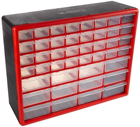 Stalwart 44 Drawer Storage Cabinet with 12 Large, 32 Small Compartments by Stalwart
