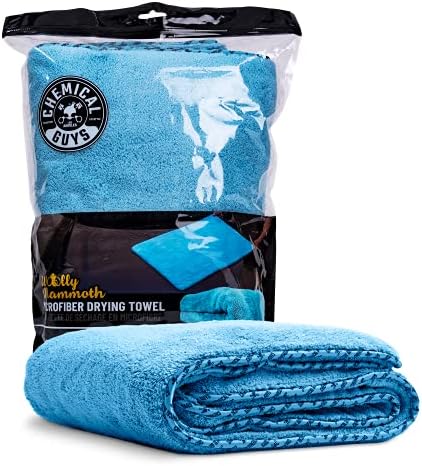 Chemical Guys, Woolly Mammoth Large Microfiber Drying Towel, Blue, 36 x 25 by ChemicalGuys