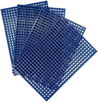 Organizer Genie - Four Blue Pegboard Set to organize your Sockets, Wrenches, Pliers, Screwdrivers, Bits and All Other Tools Large by AscendTools