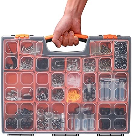 EMENTOL 2PCS Multi-Purpose Portable Organizer Box Set with 44-Removable Compartments, 2 Pieces Professional Boxes with Dimension 16.2"L*13"W*2.3"H - Image 5