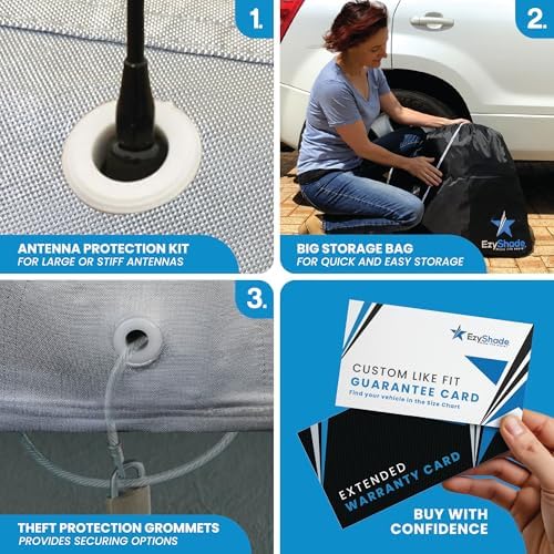 EzyShade Car Cover Waterproof All Weather. See Vehicle Size-Chart. Size A6 - Image 3