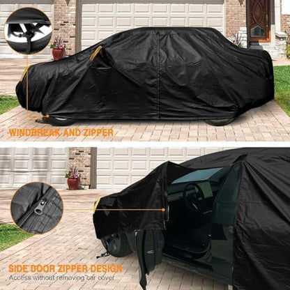 NEVERLAND Car Cover Waterproof All Weather for Sedan 183''L x 70''W x 59''H - Image 6