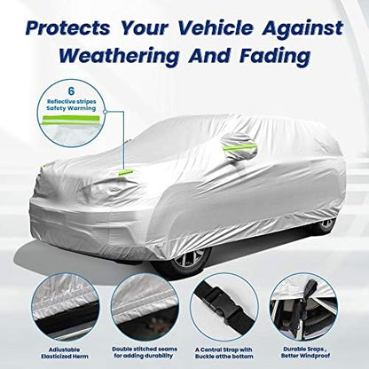 Car Cover, SUV Waterproof Car Covers for Automobiles All Weather - Image 6