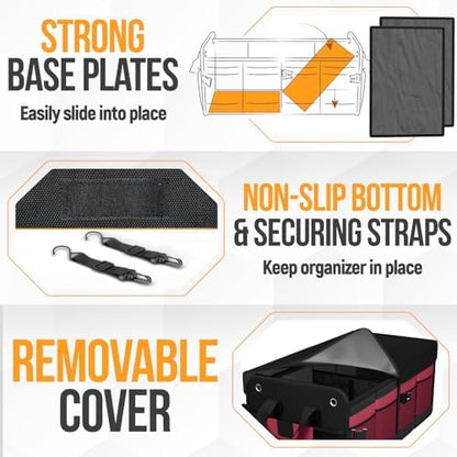FORTEM Trunk Organizer - Collapsible Car Organizer & Storage Bag for SUVs - Image 6
