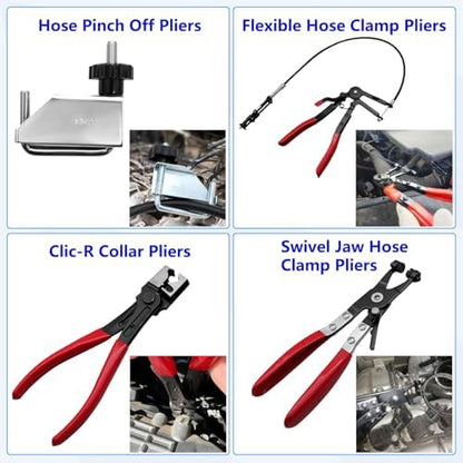 ZKTOOL 16PCS Hose Clamp Pliers Set, Hose Clamp Removal Tool for Automotive - Image 6
