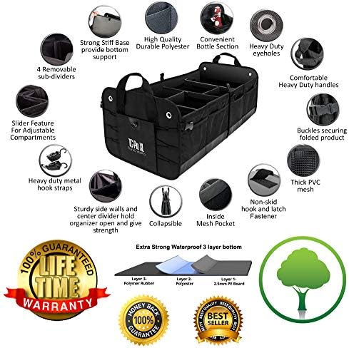 TRUNKCRATEPRO Save 15 per cent off bundle one regular grey organizer and one Extra Large Black trunk organizer - Image 3